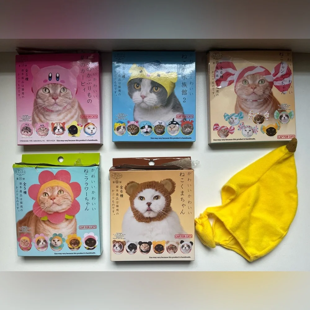 Lot of Hats for Cats Japan Kawaii
